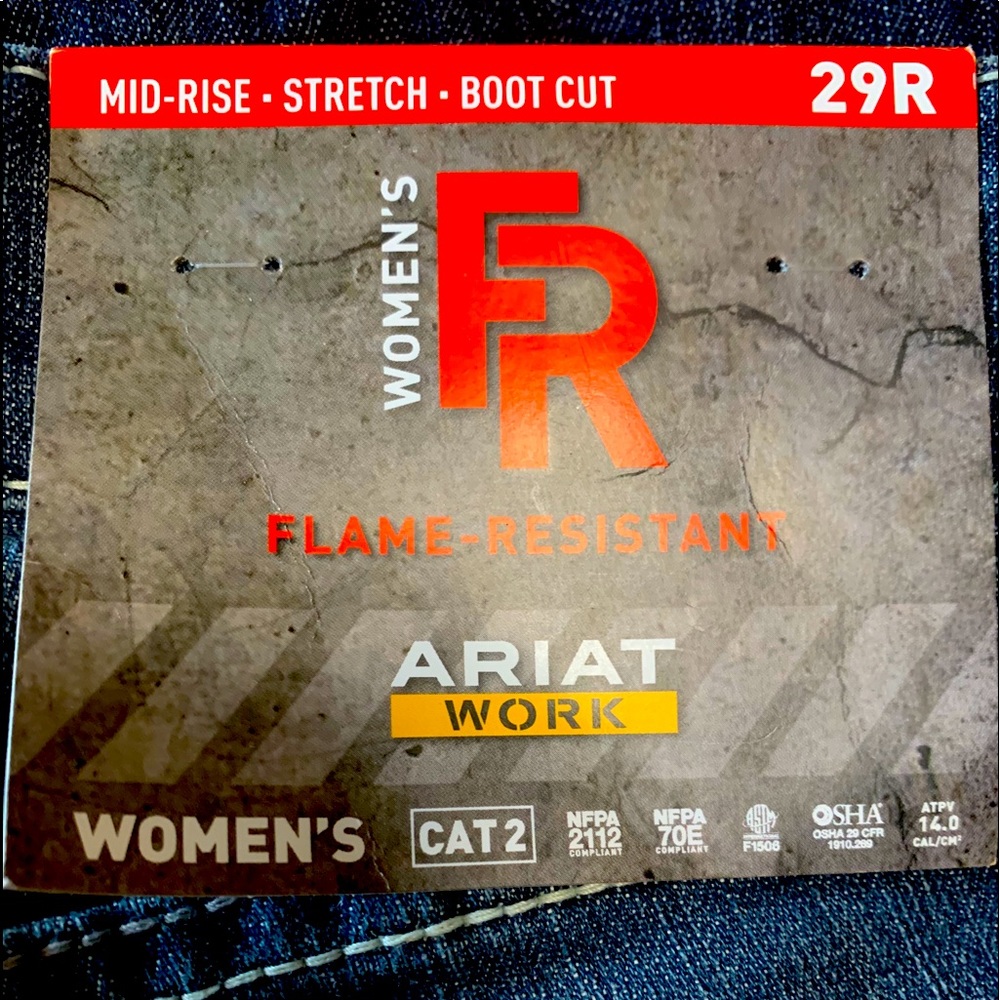 Women’s Ariat Flame Resistant Work Jeans sz 29